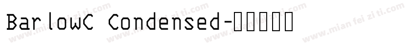 BarlowC Condensed字体转换